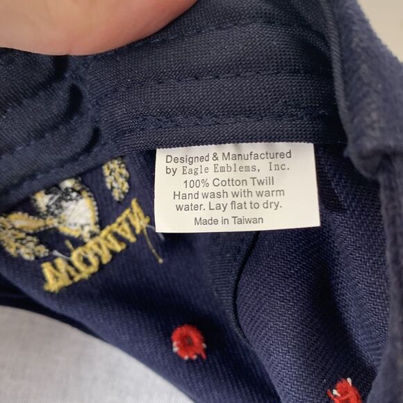 United States Marine Corps USM Baseball Cap 'Woman Veteran' Blue Red Adjustable - Picture 7 of 7